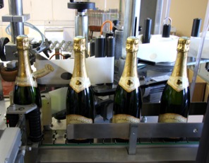 habillage bouteille champagne
